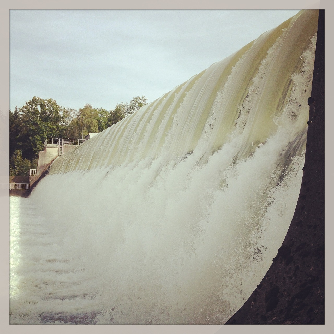 lechwehr river waterfall free photo