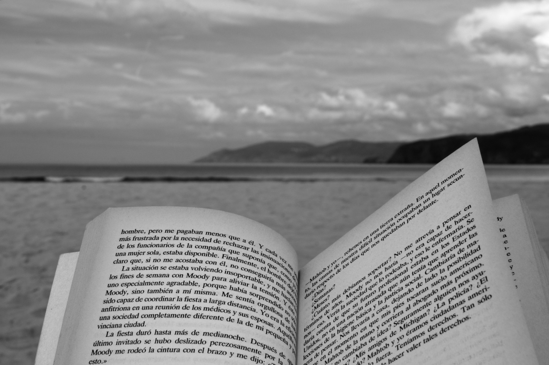 book beach text free photo