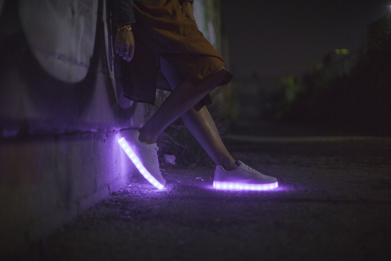 led shoe footwear free photo