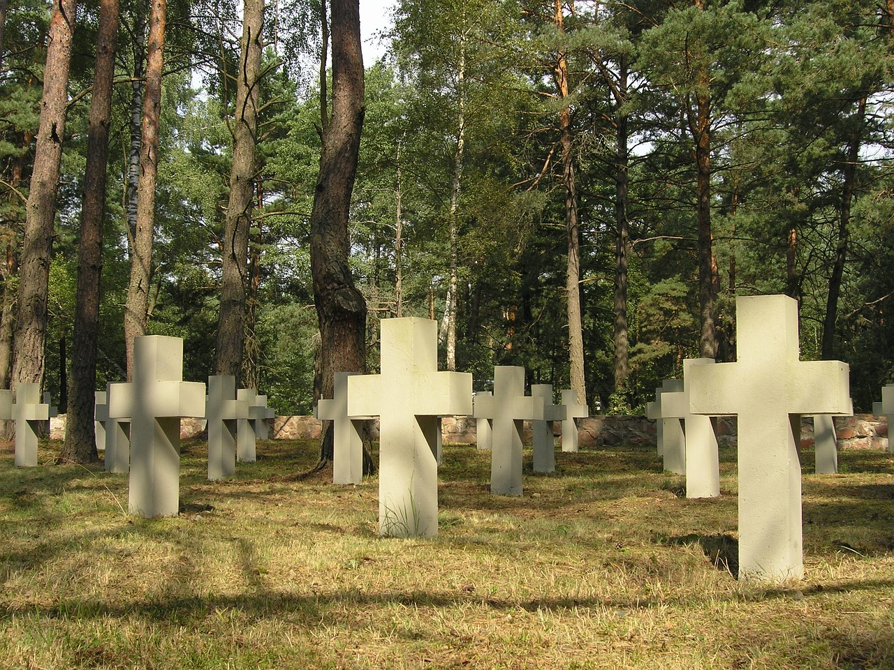 legionary cemetery volyn ukraine free photo