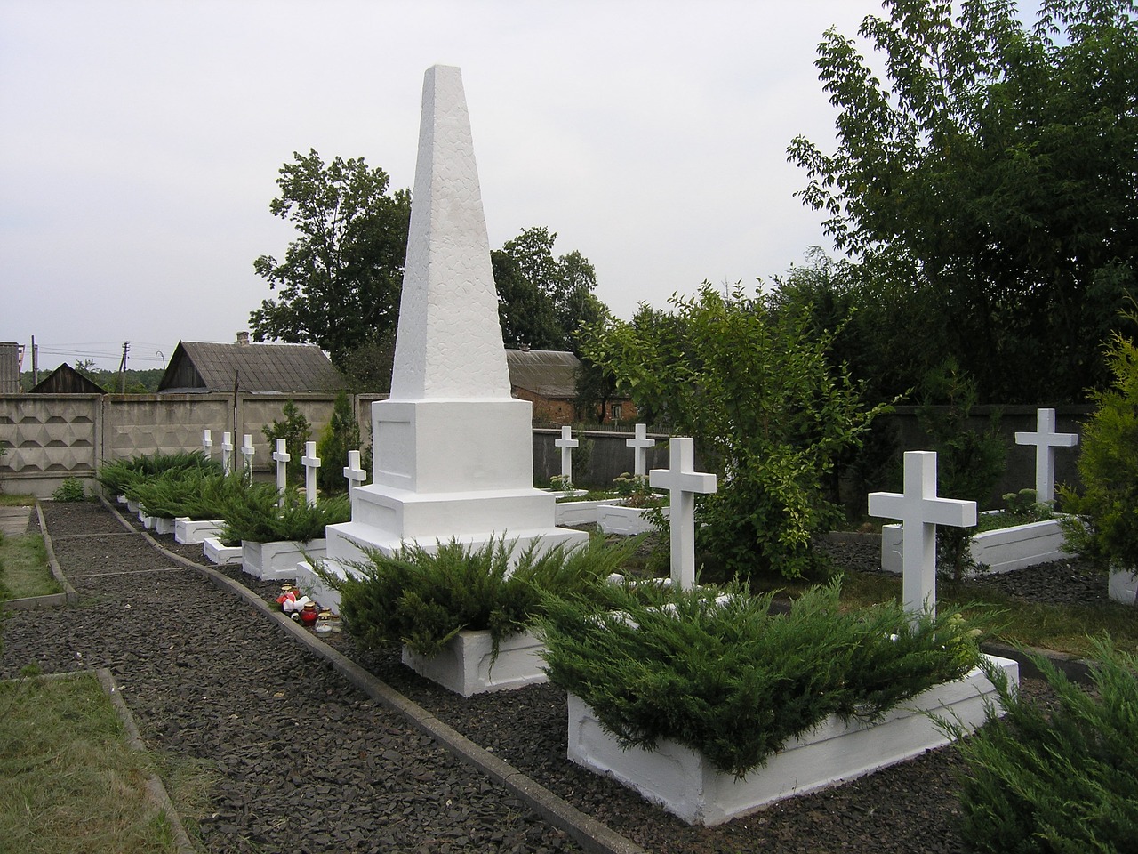 legionary cemetery maniewicze volyn free photo