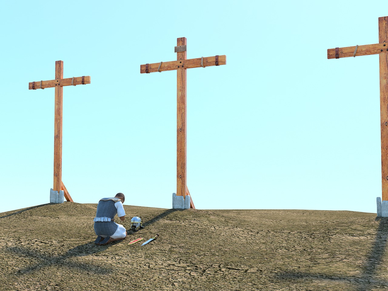 legionnaire cross christianity free photo