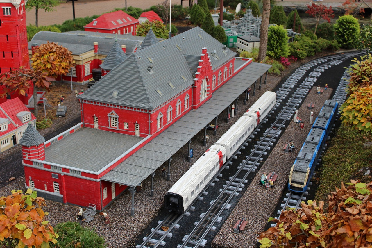 lego railway station from lego free photo