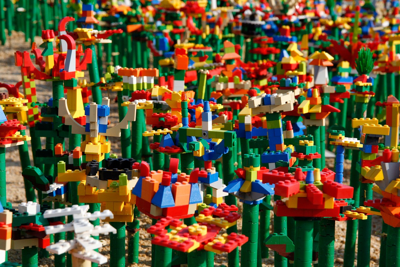 lego art colorful free photo