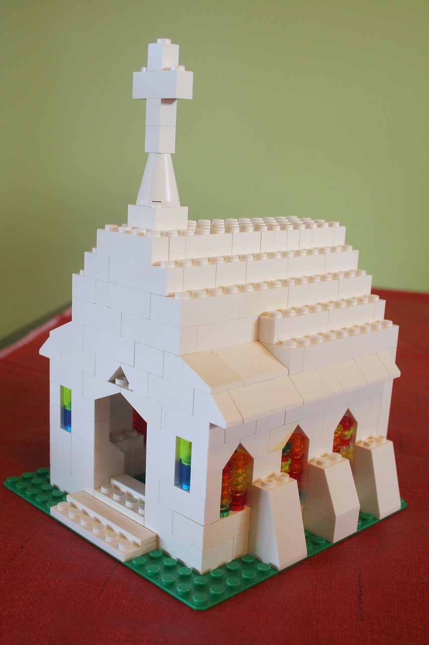 lego church build free photo