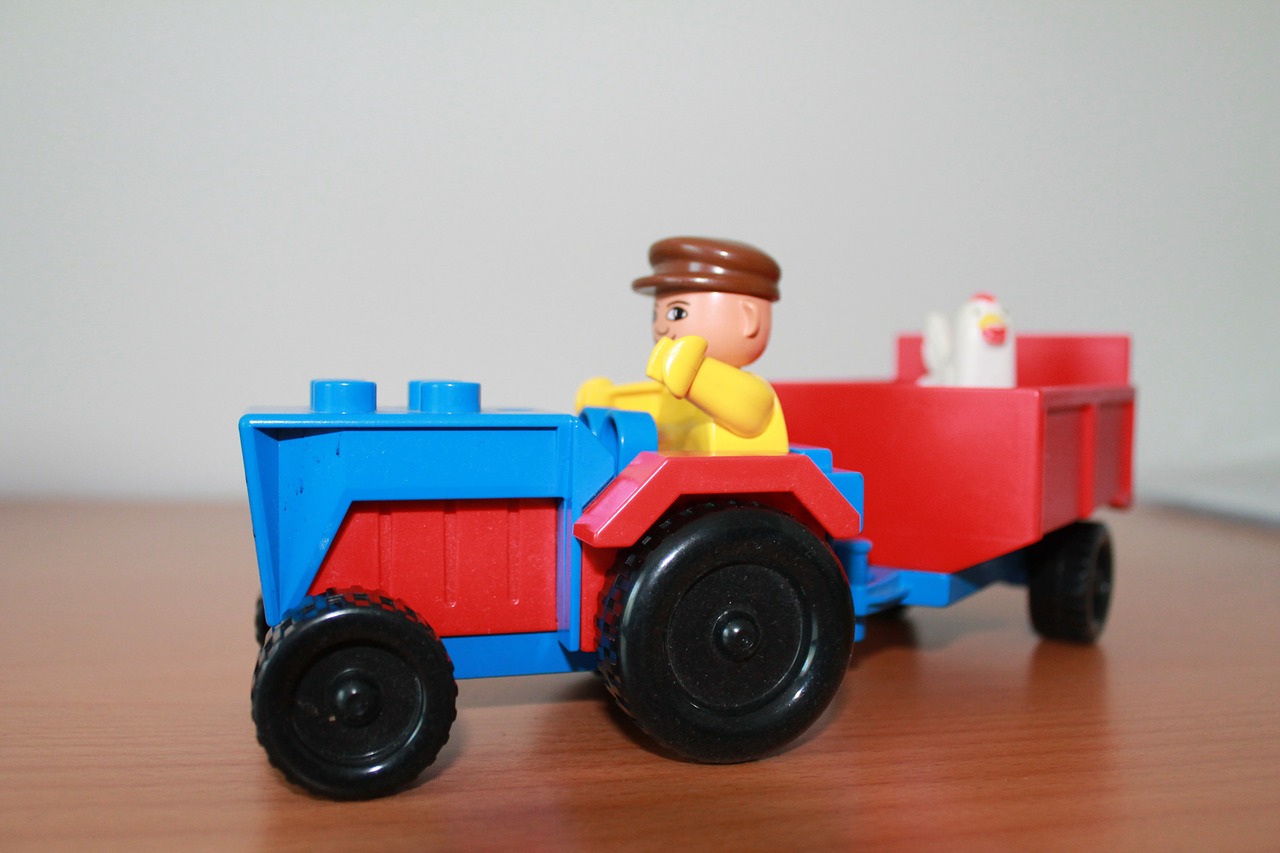 lego toys tractor free photo