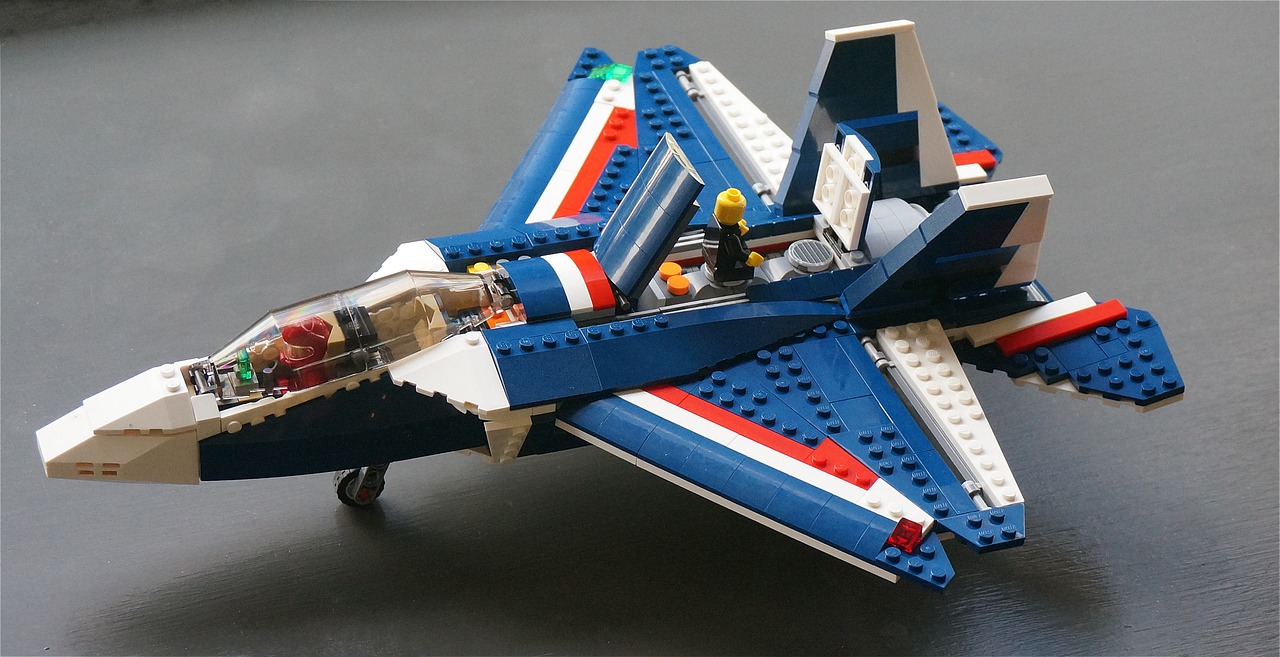 lego fighter jet lego built free photo