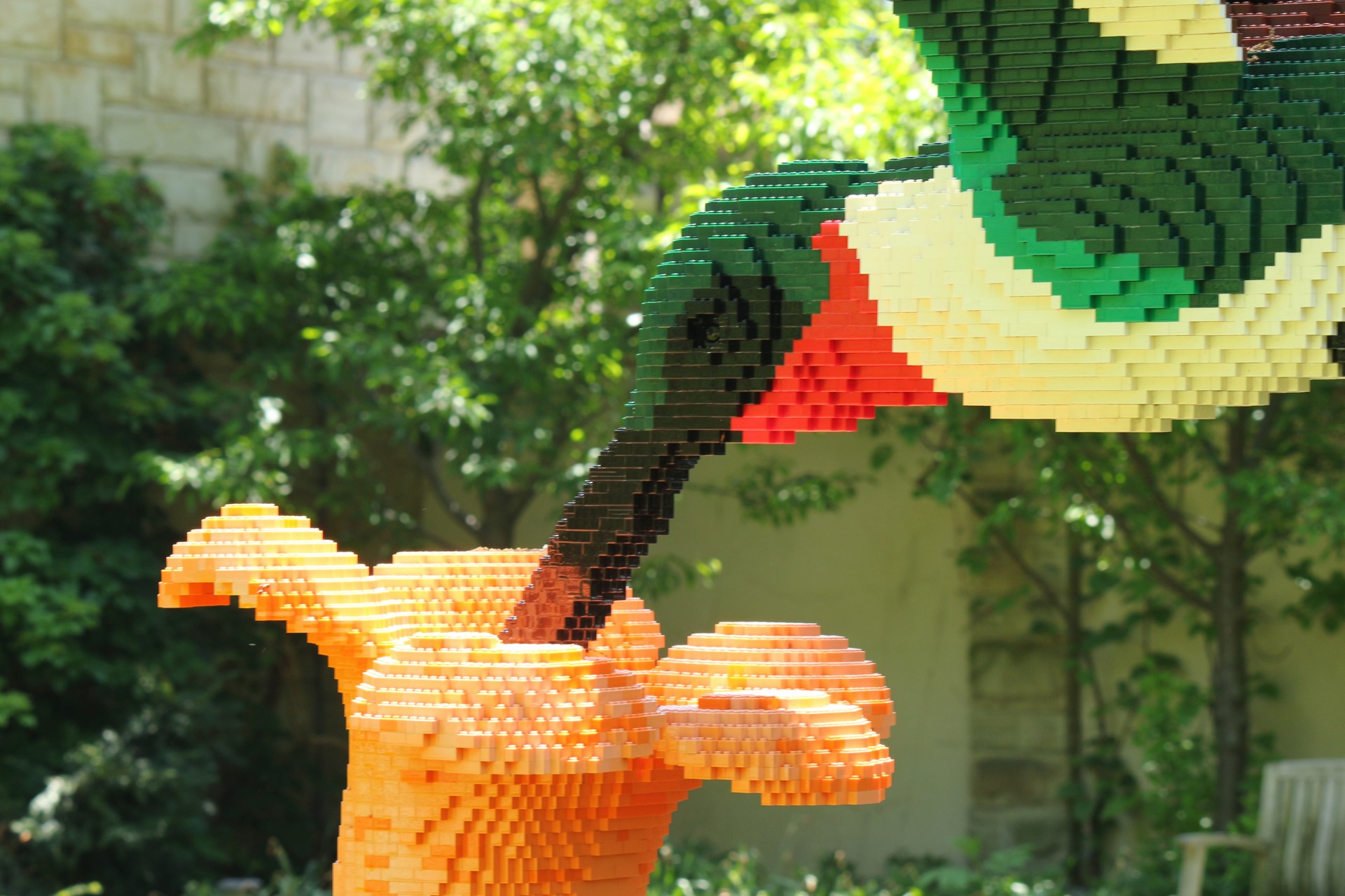 lego hummingbird flower free photo