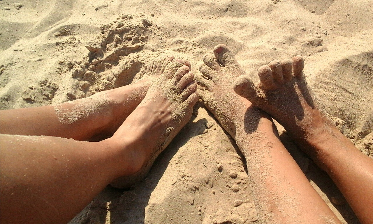 legs sand summer free photo