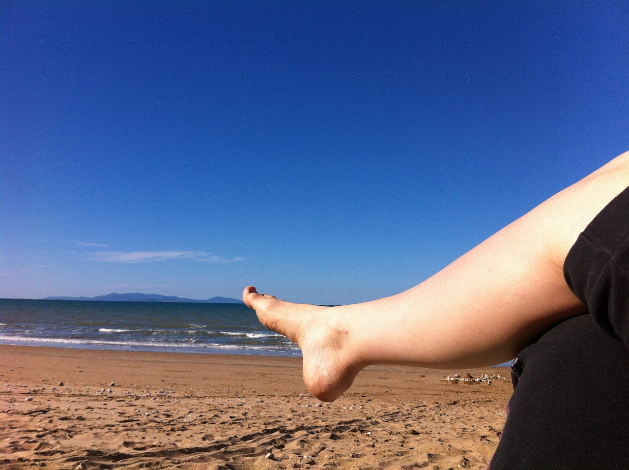 legs woman beach free photo