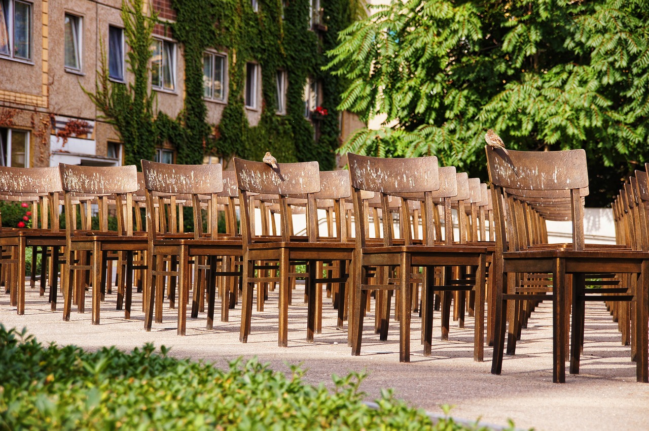 leipzig synagogue memorial chairs free photo