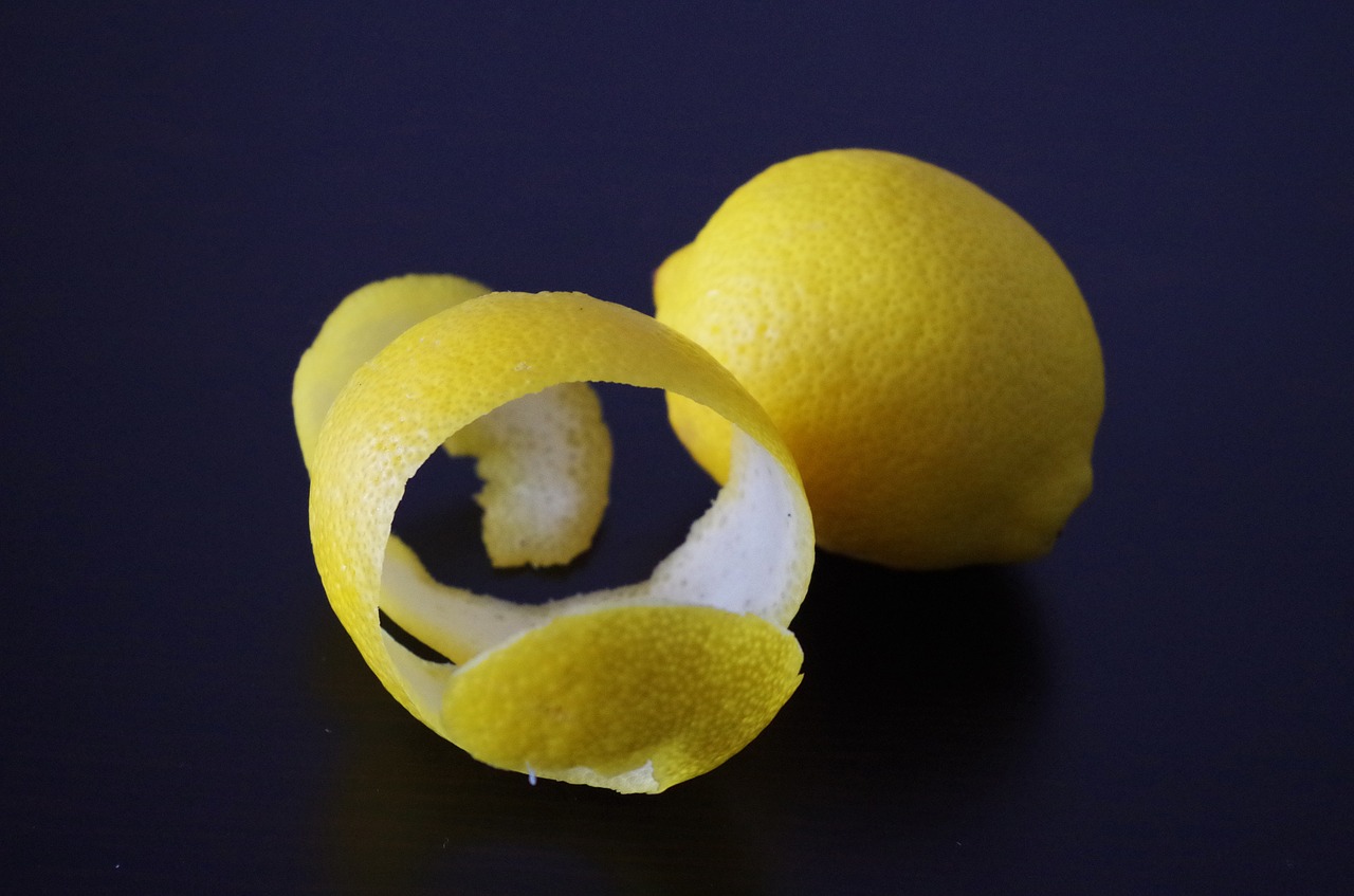 lemon lemon peel peeled citrus free photo