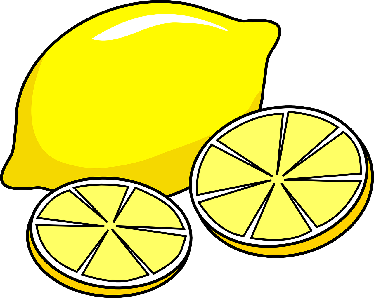 lemon juicy slices free photo