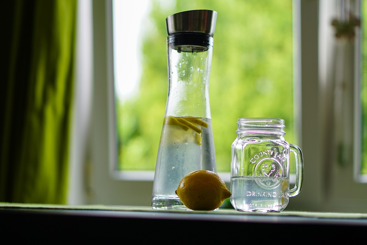 lemon water refreshment free photo