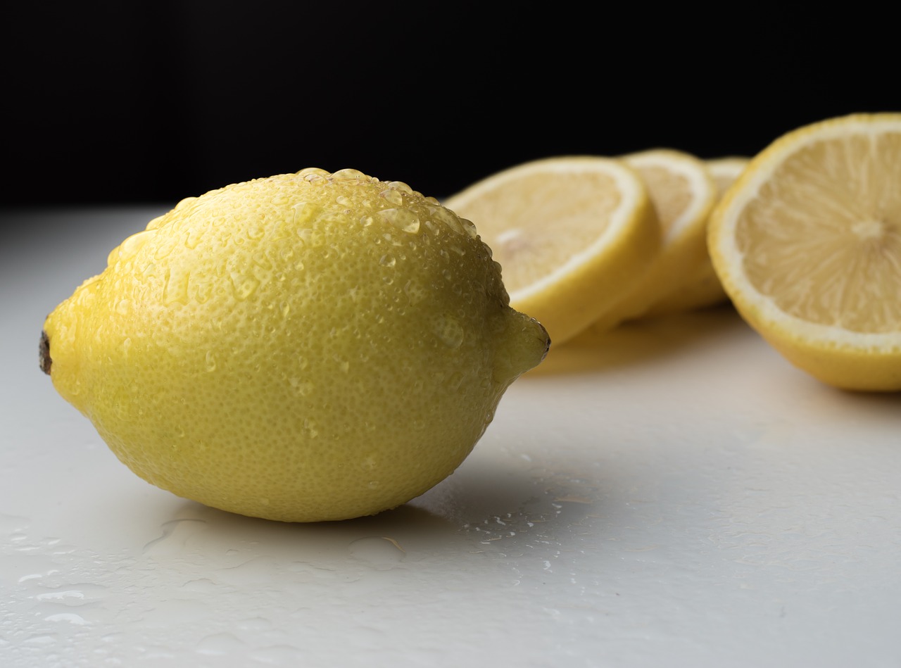 lemon slices yellow free photo