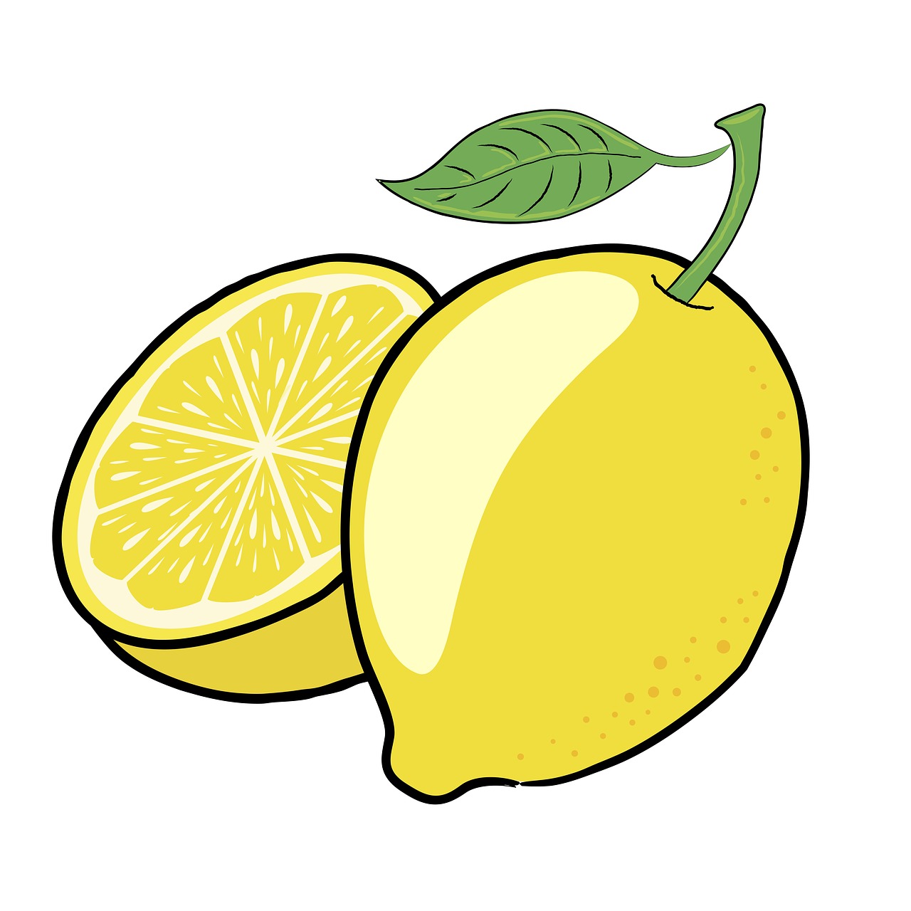 lemon fruit green free photo