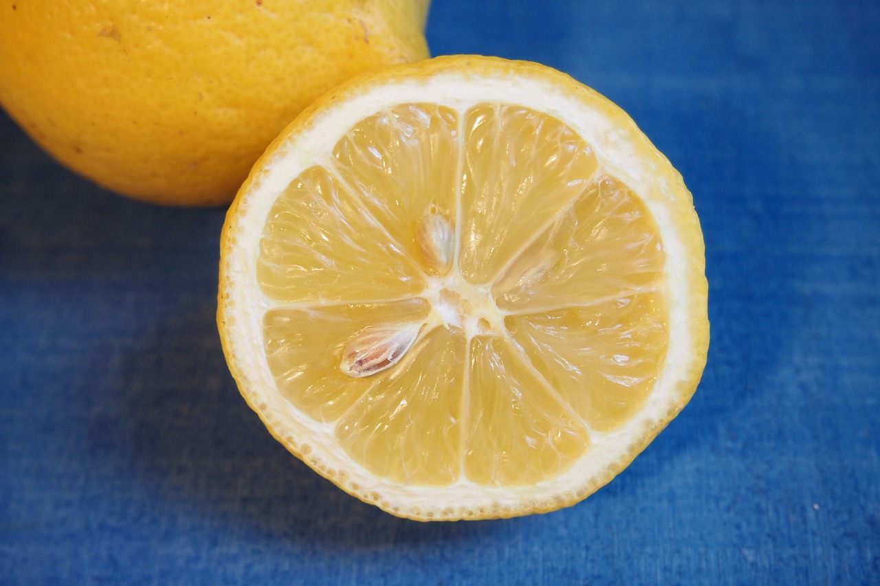 lemon half of lemon yellow free photo