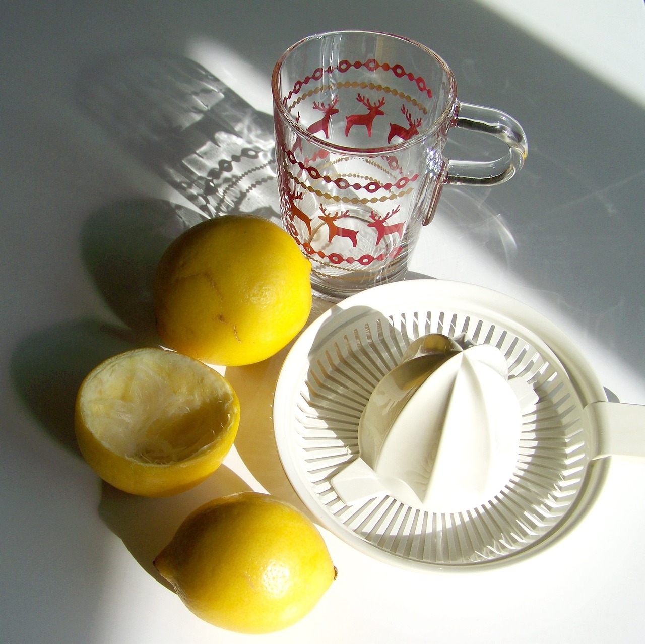 lemon yellow fruit light shadow free photo