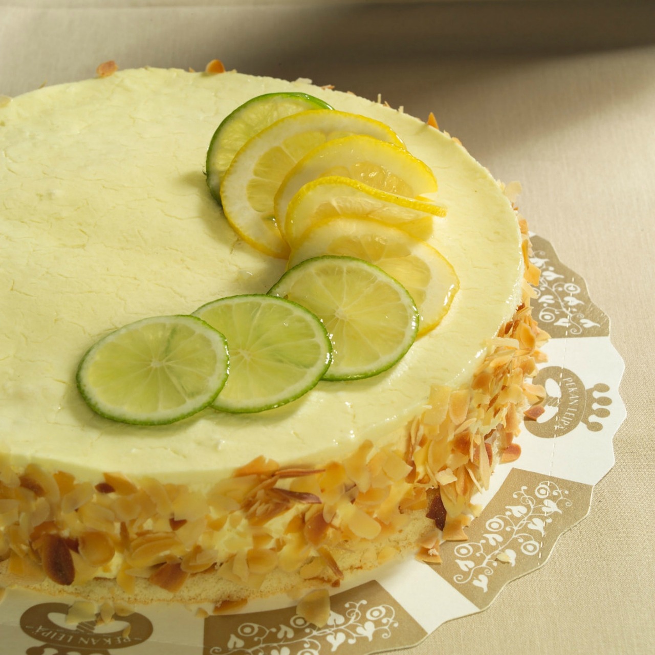 lemon cake lime almond free photo