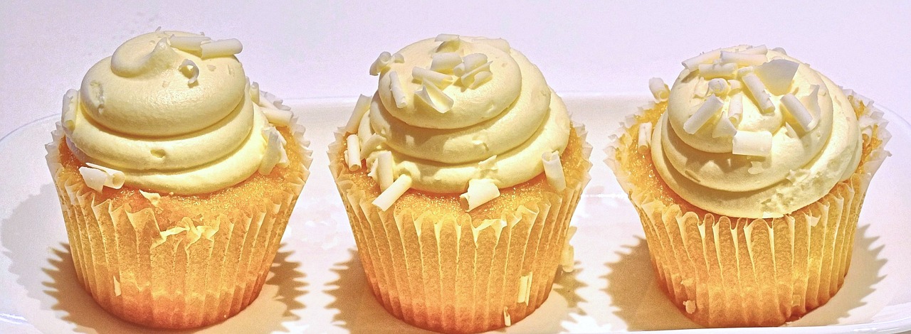 lemon cupcake coconut sweet food free photo