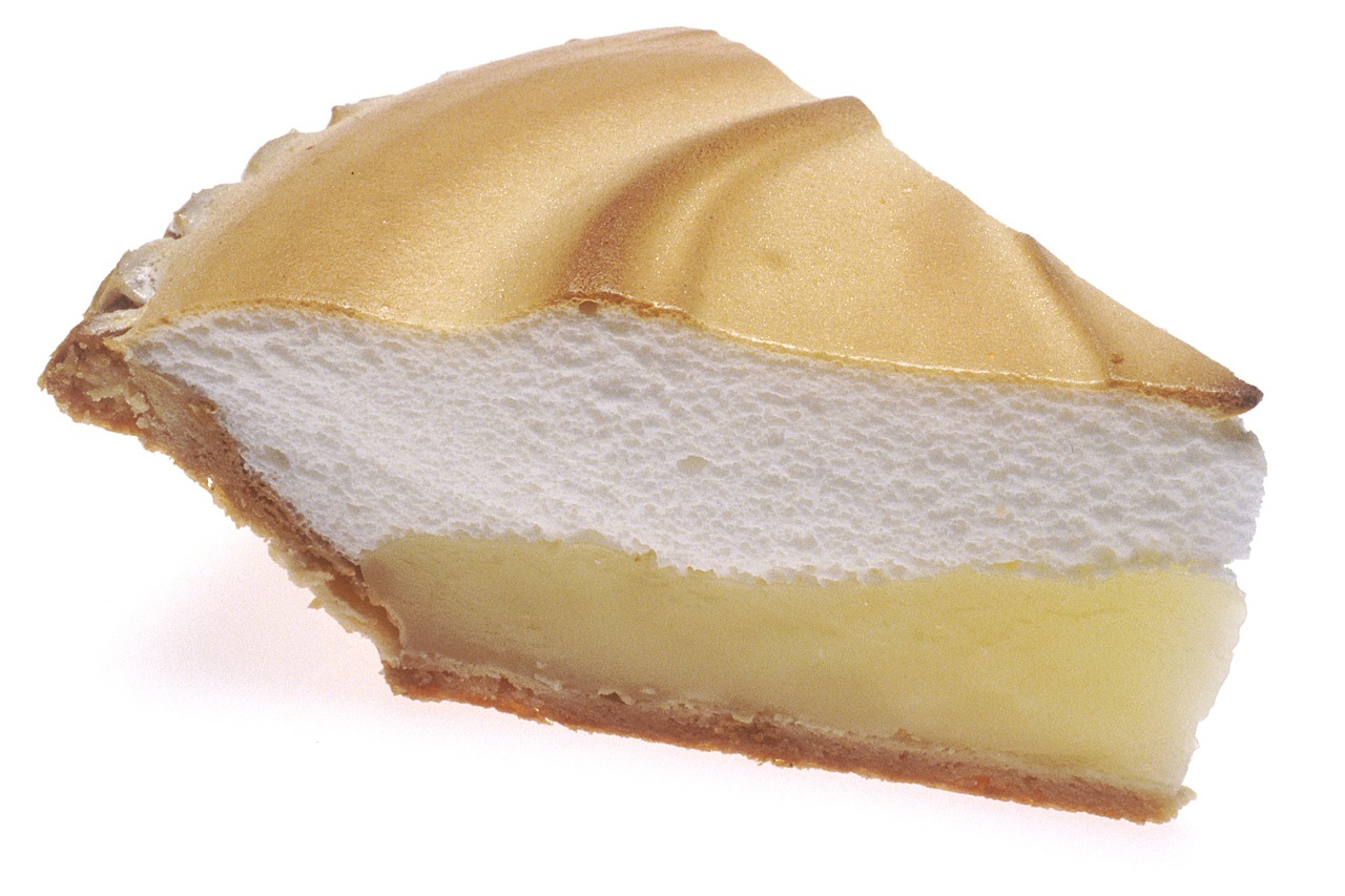 lemon meringue pie slice food free photo