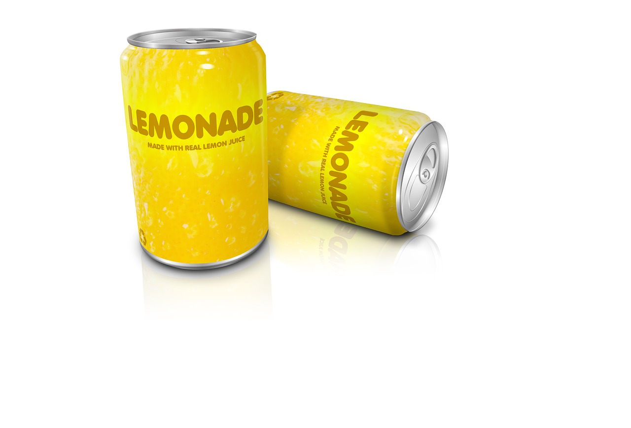 lemonade can pop free photo