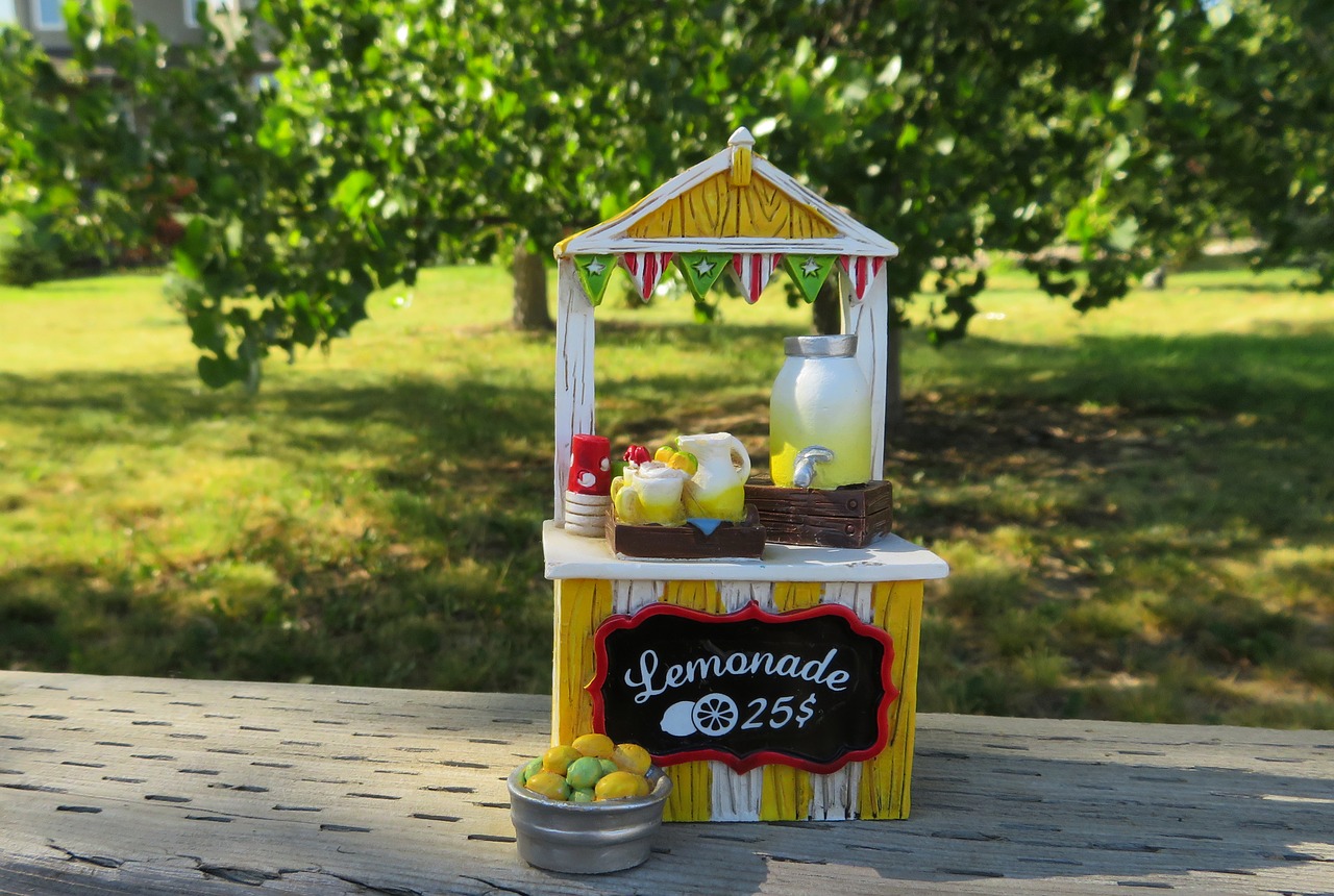 lemonade stand lemonade summer free photo