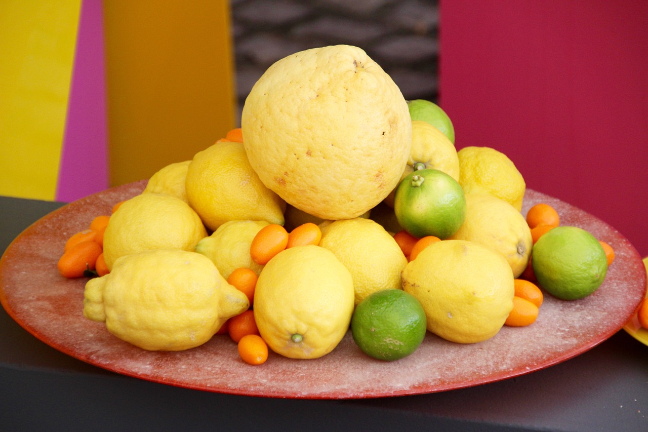lemons lime citrus fruits free photo