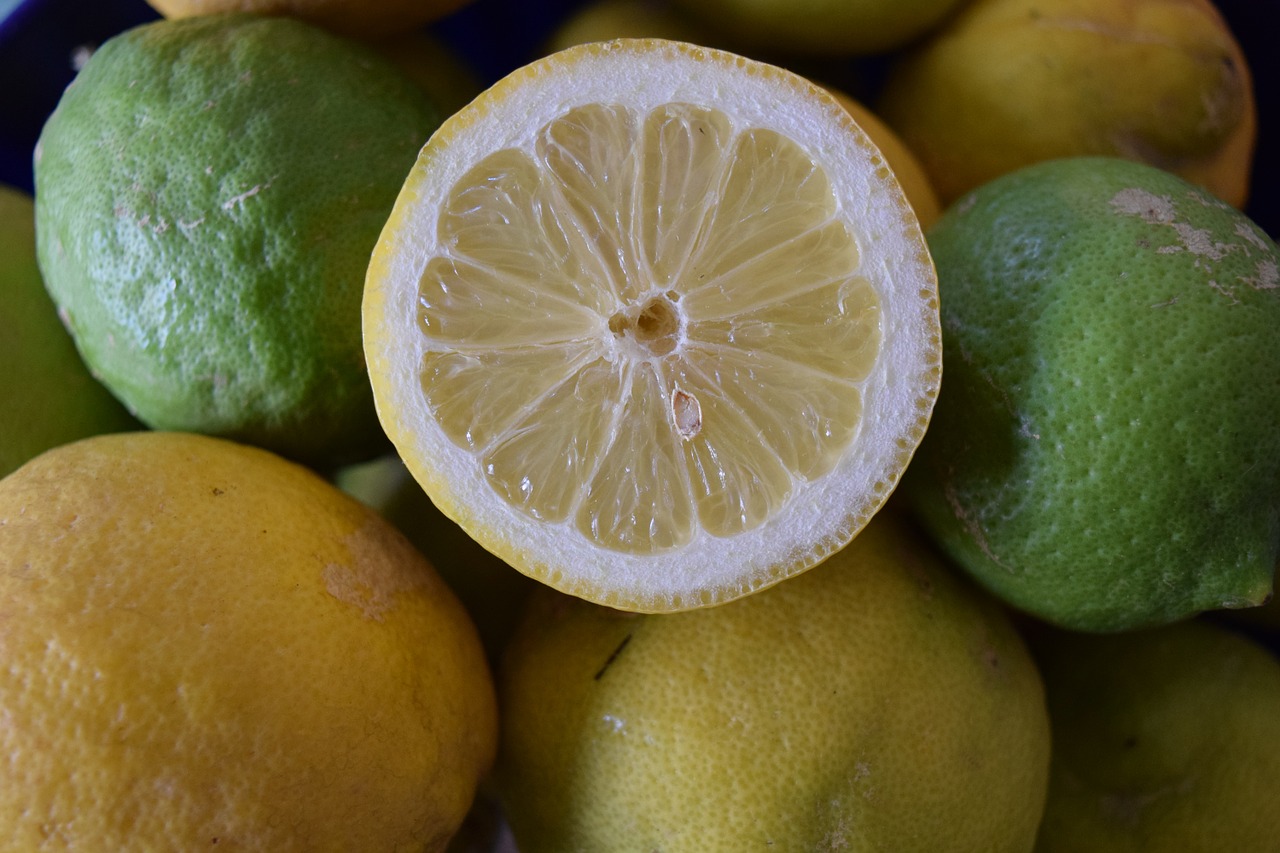 lemons healthy vitamins free photo