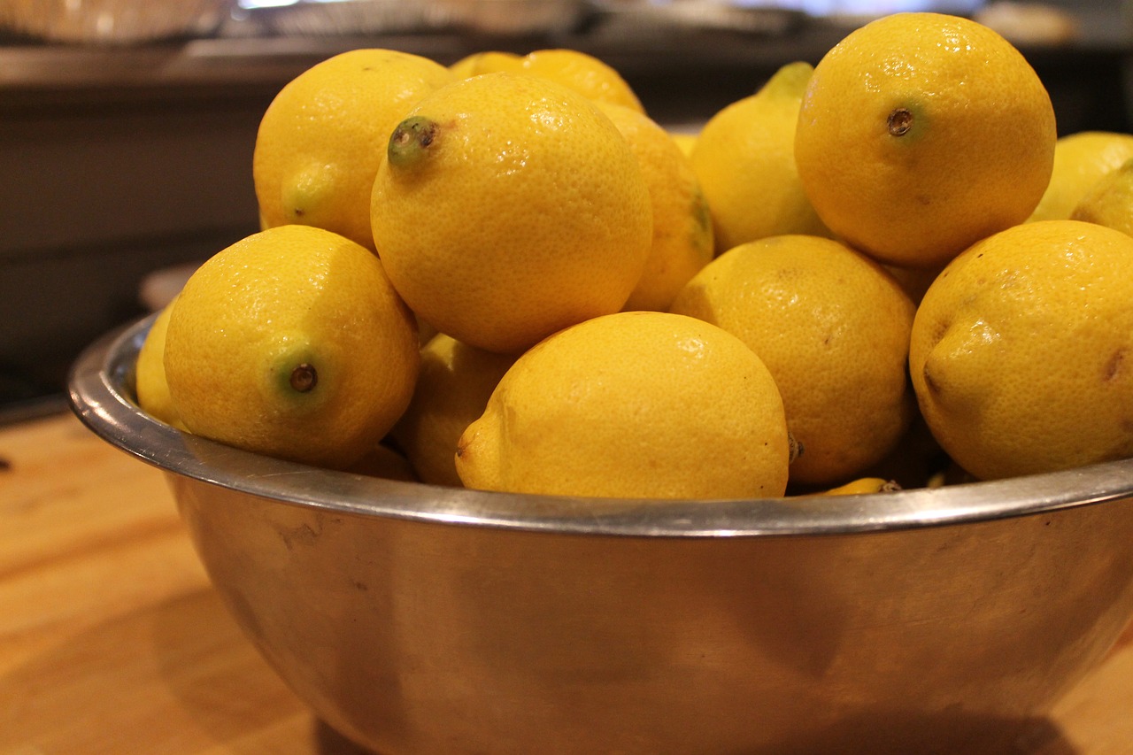 lemons cook fresh free photo
