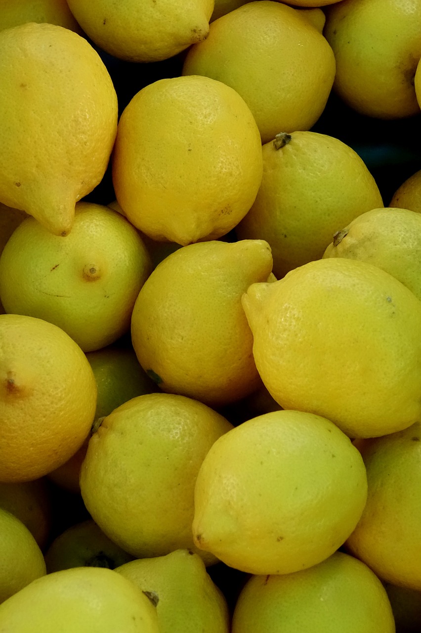 lemons yellow sour free photo