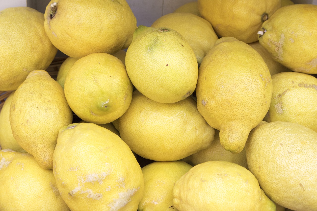 lemons citrus fruits yellow free photo