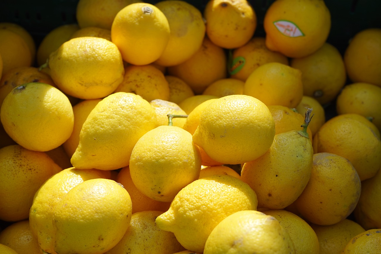 lemons fruits citrus fruits free photo