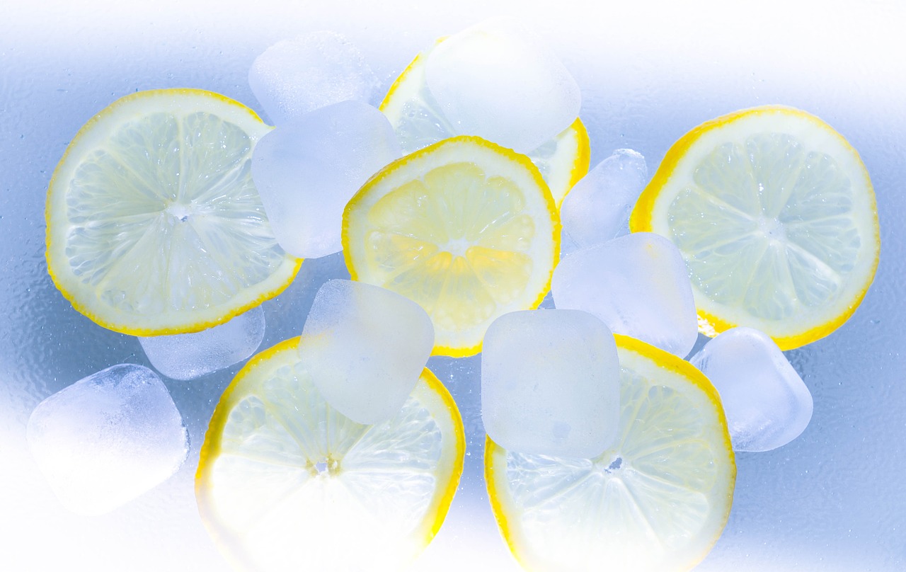 lemons ice summer free photo
