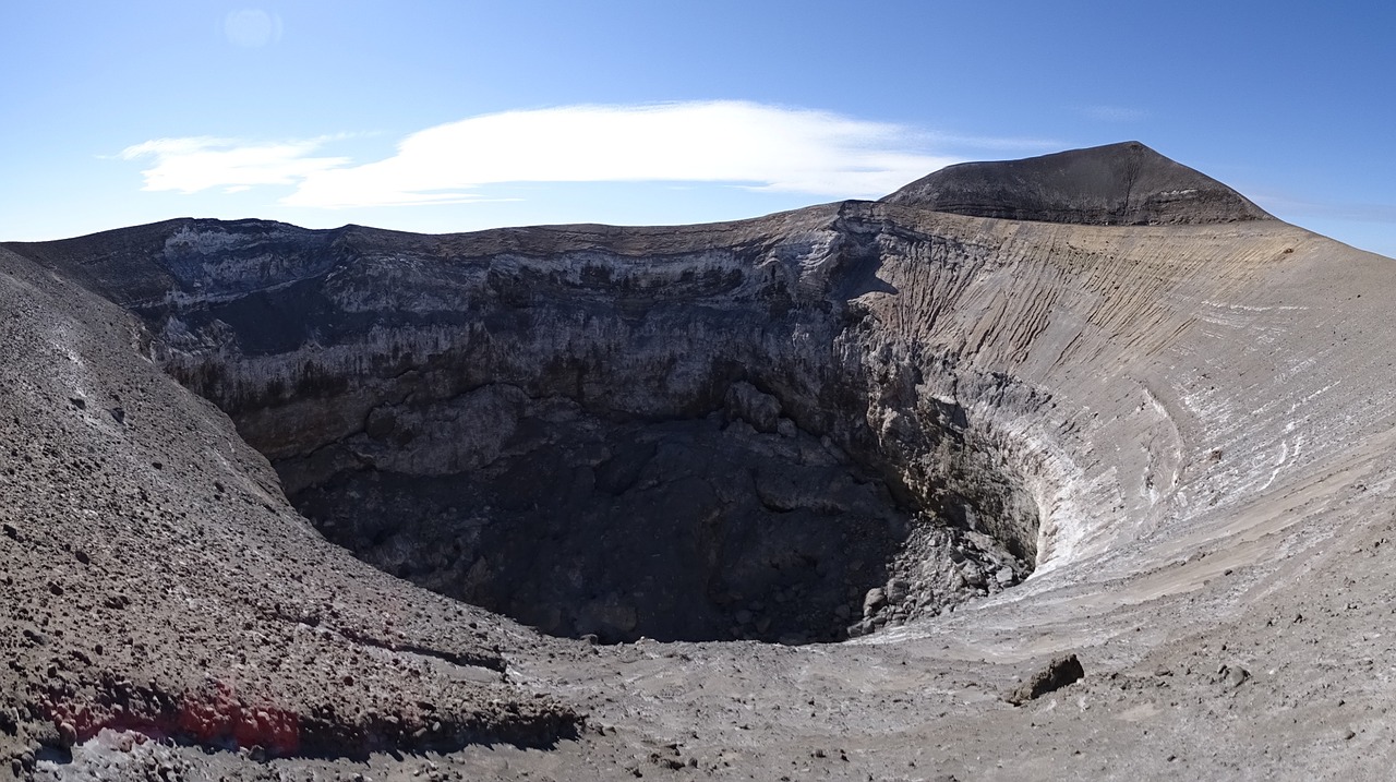 lengai volcano crater free photo