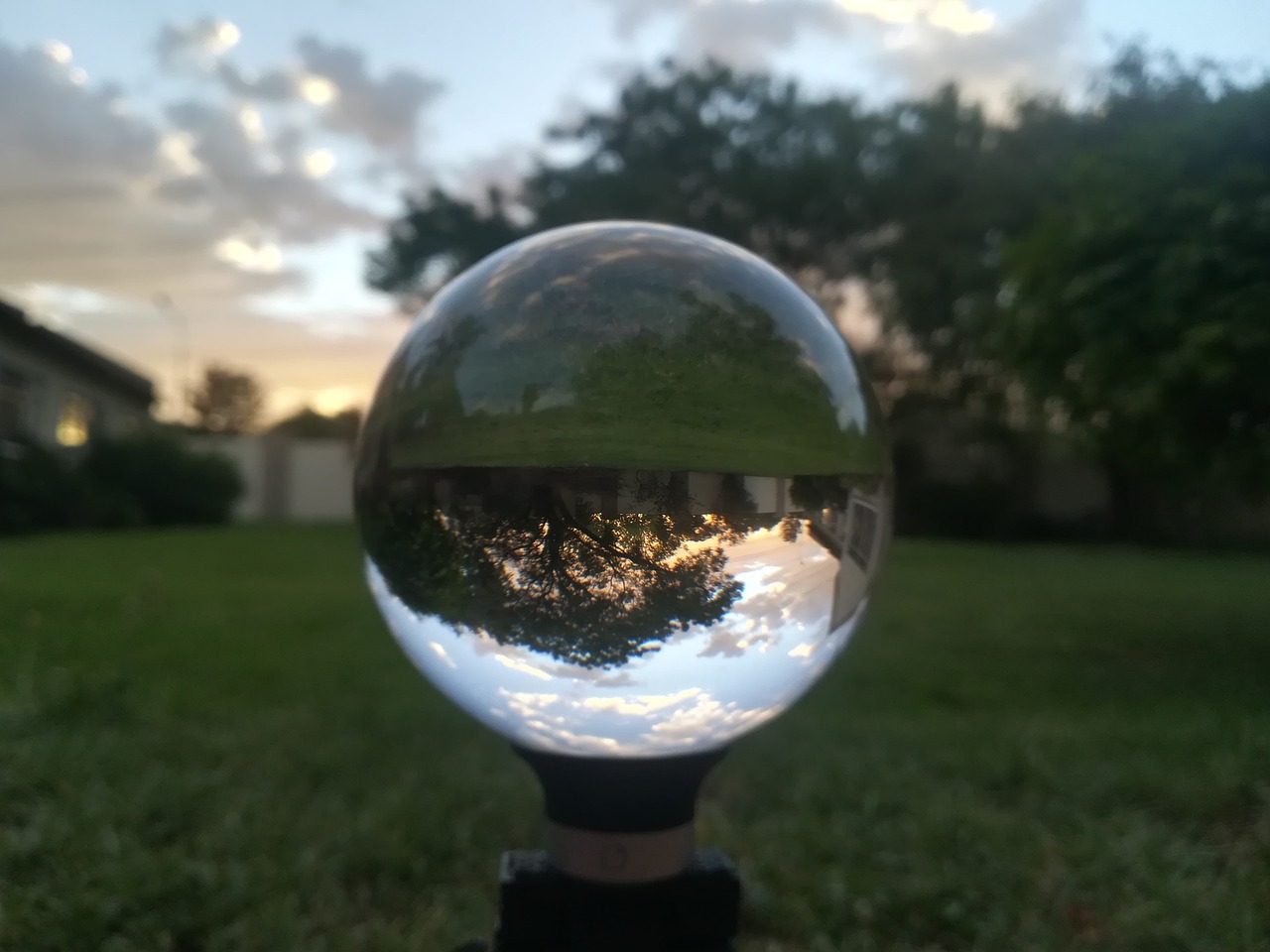 lens  lens ball  sunset free photo