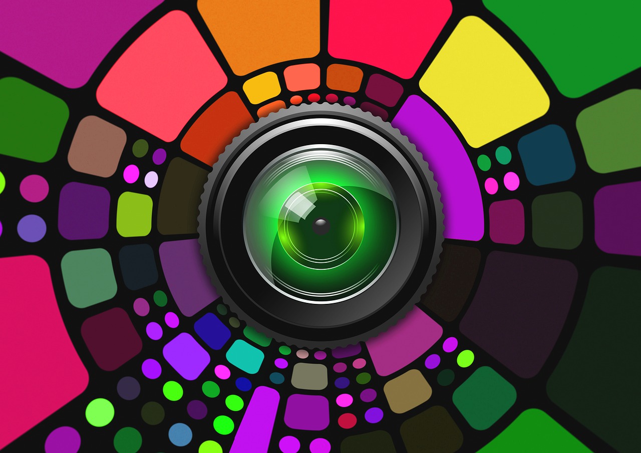 lens  colorful  background free photo