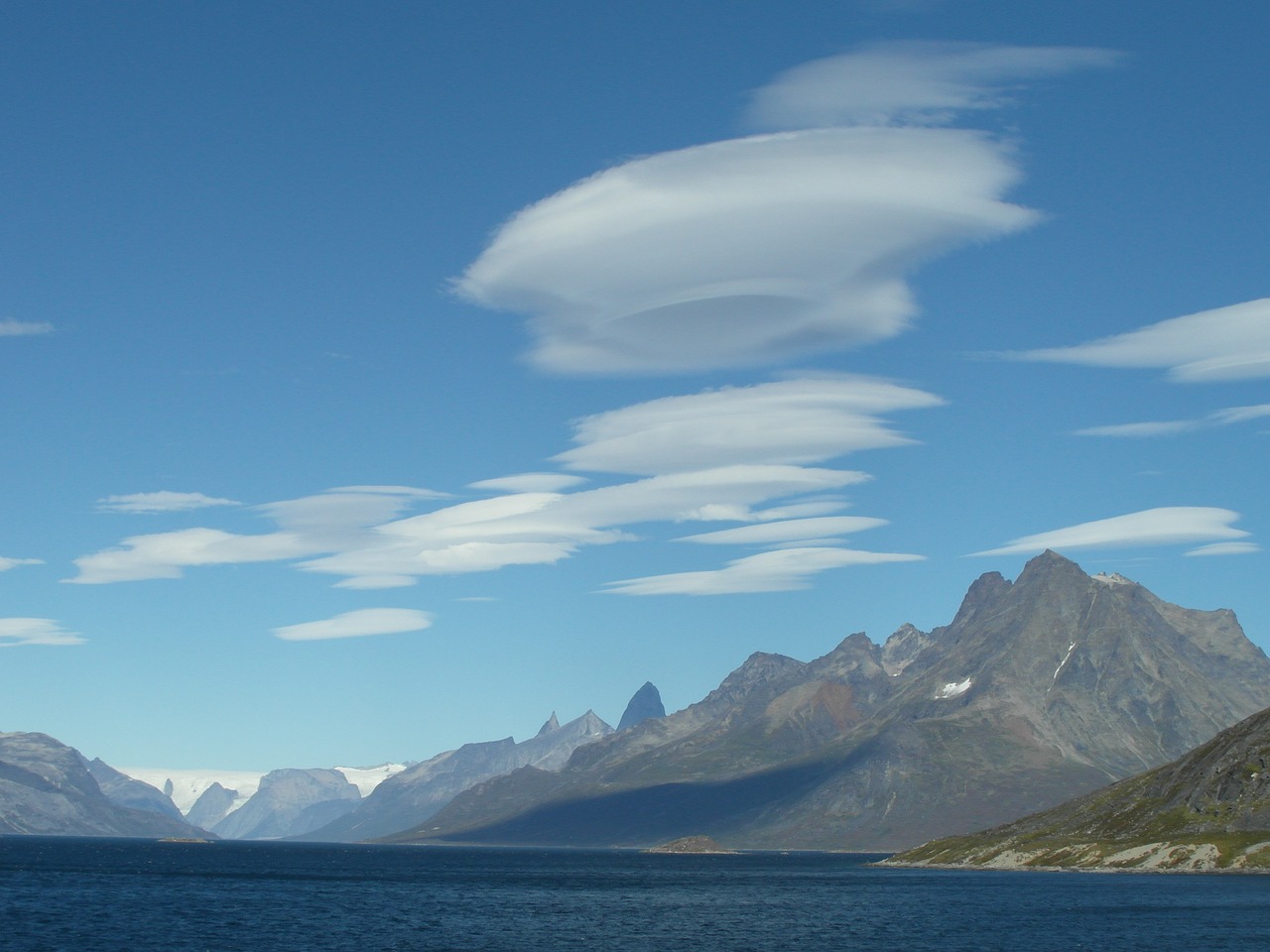 lenticular clouds greenland free photo