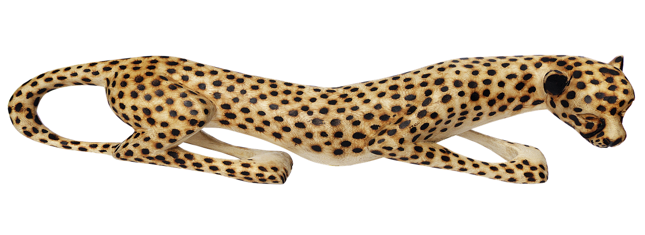 leopard holzfigur carving free photo