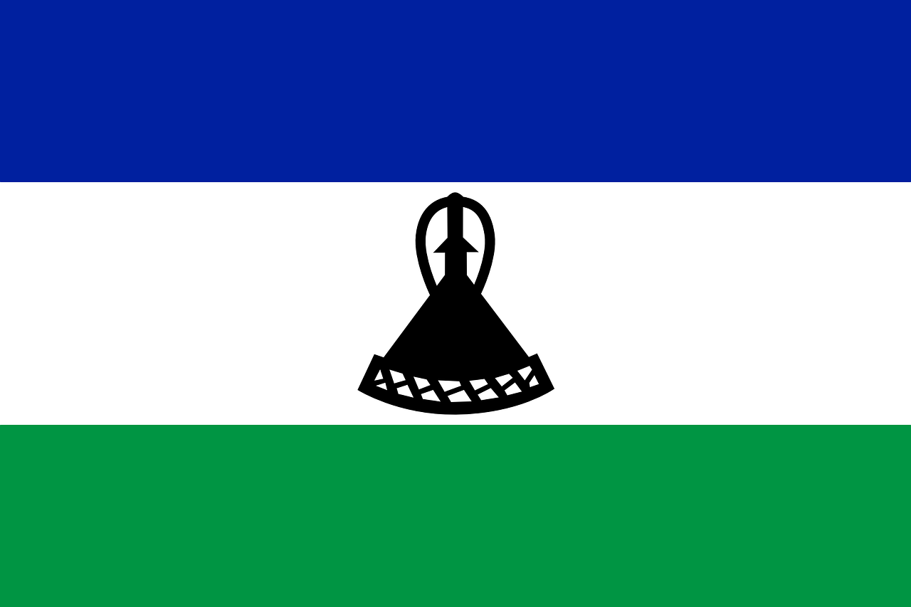 lesotho flag national flag free photo