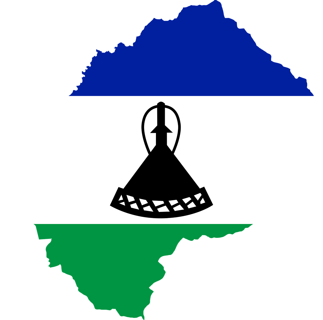 lesotho flag map free photo