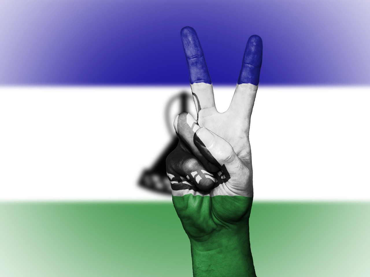 lesotho peace hand free photo