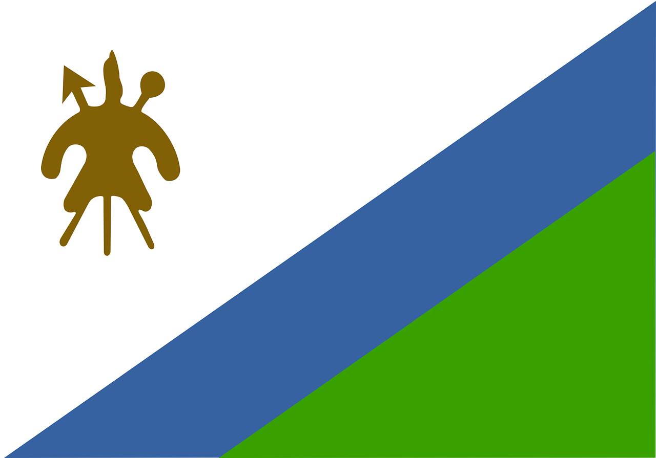 lesotho flag national free photo