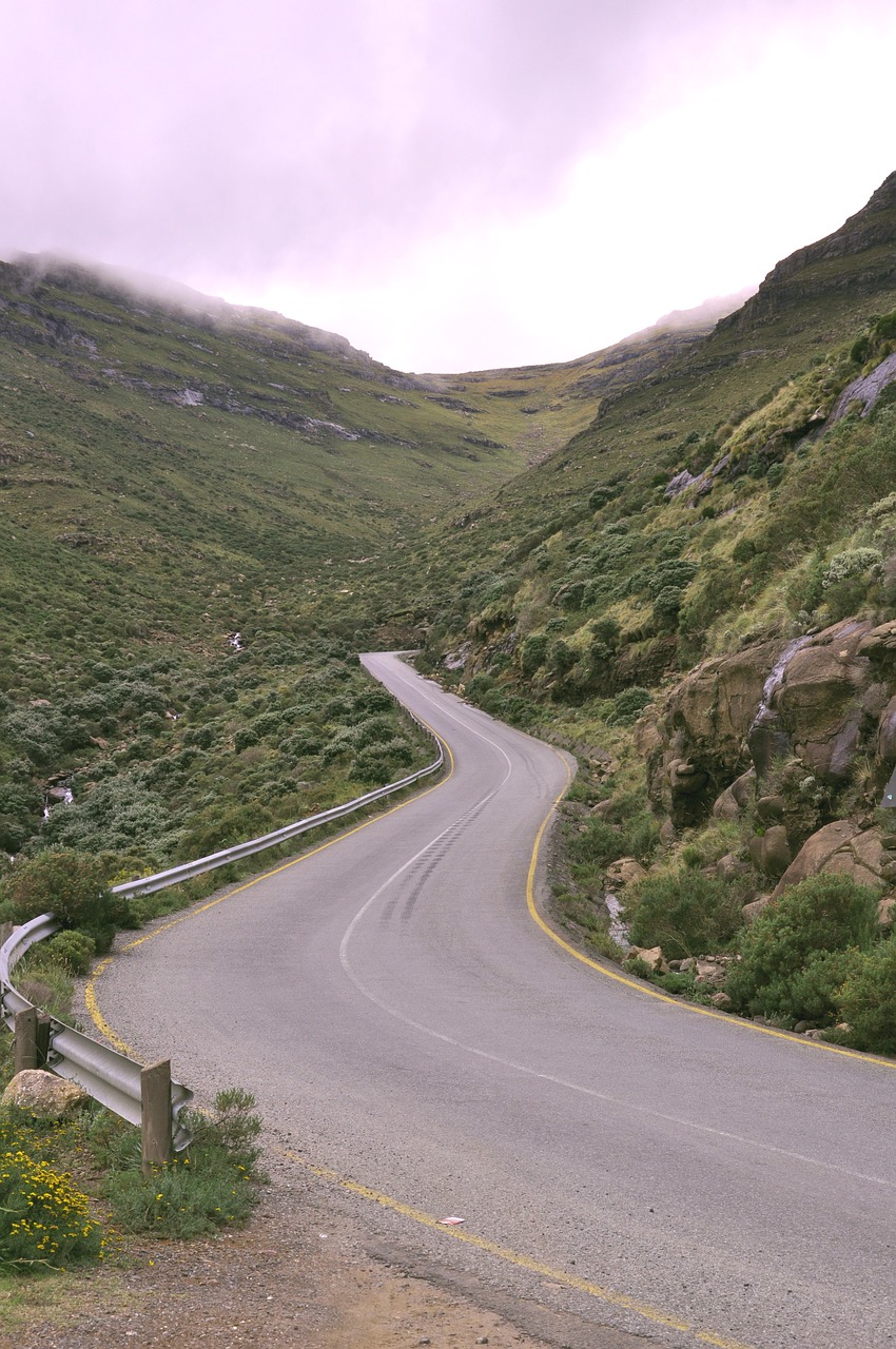 lesotho  africa  road free photo