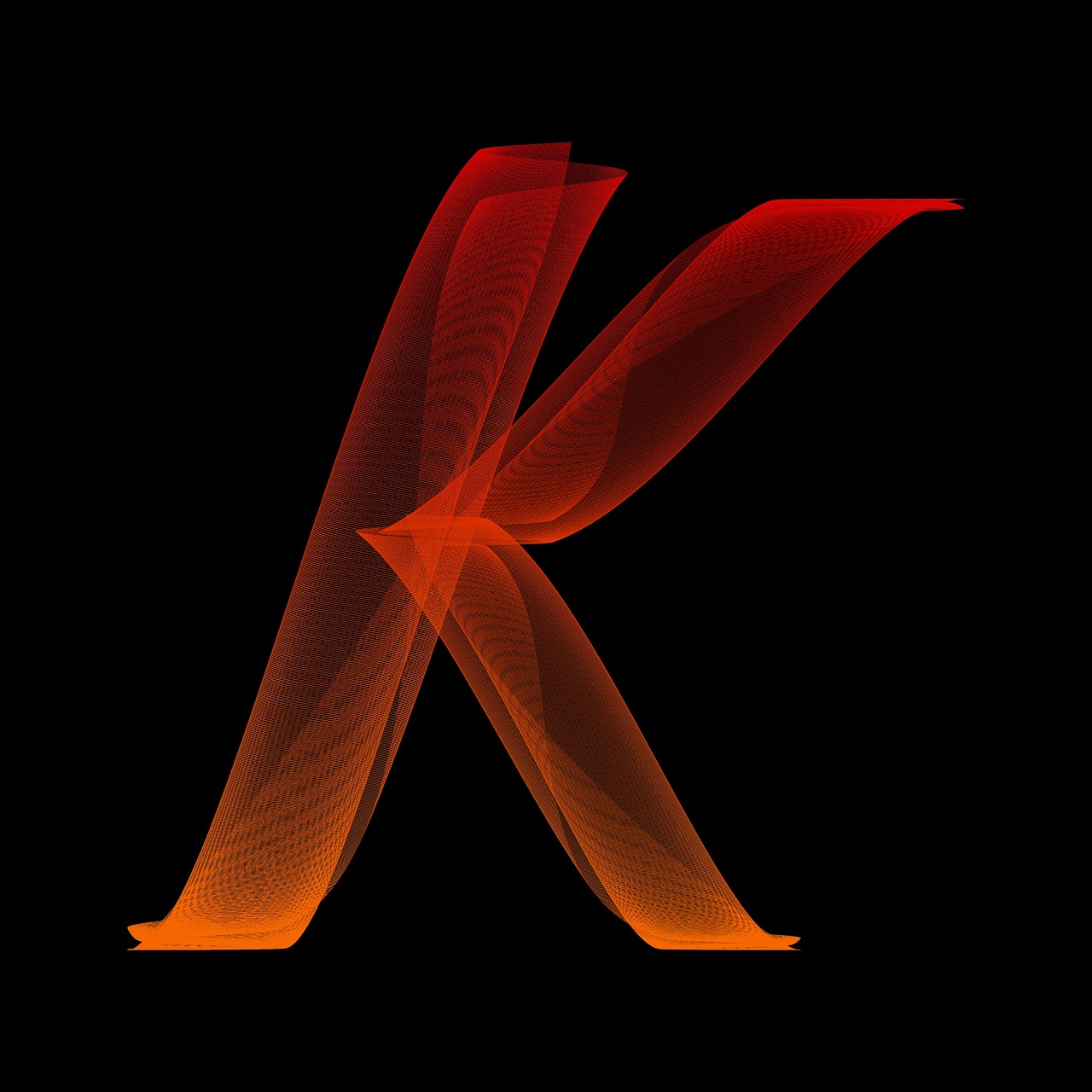 letter k particles free photo