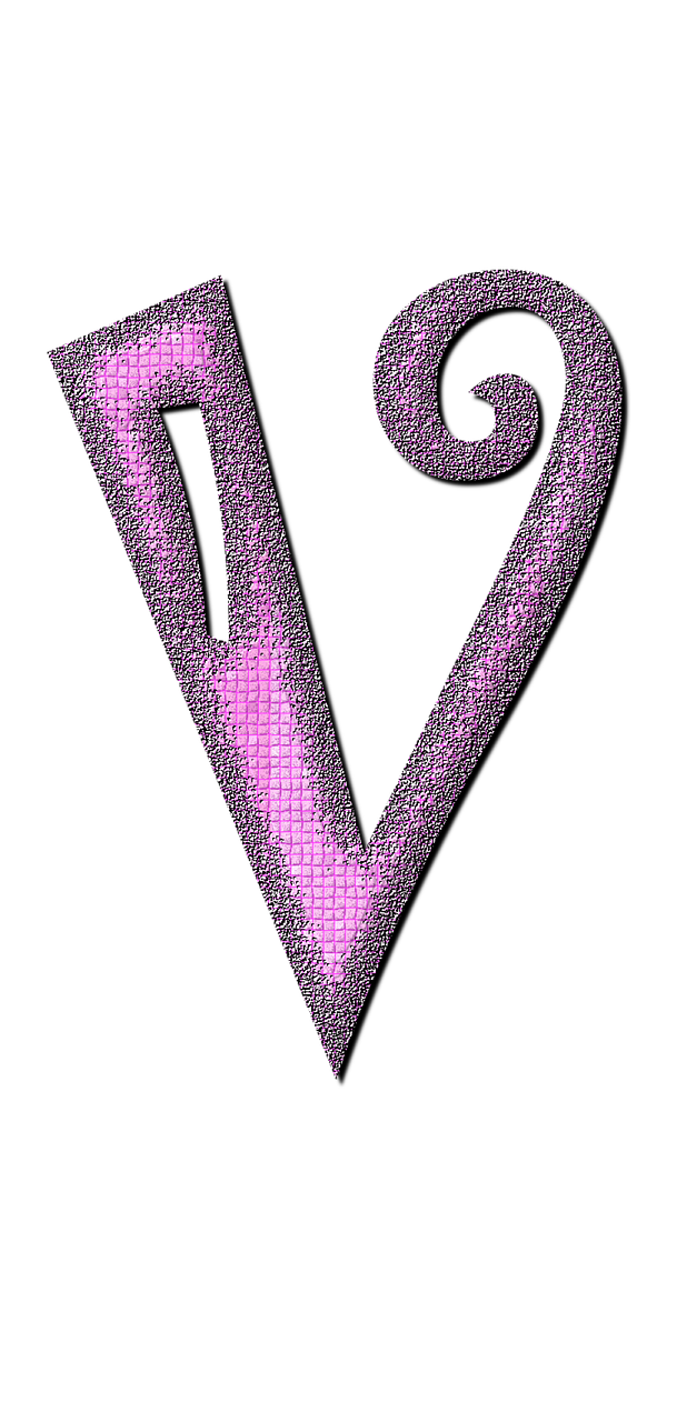 v letter alphabet free photo