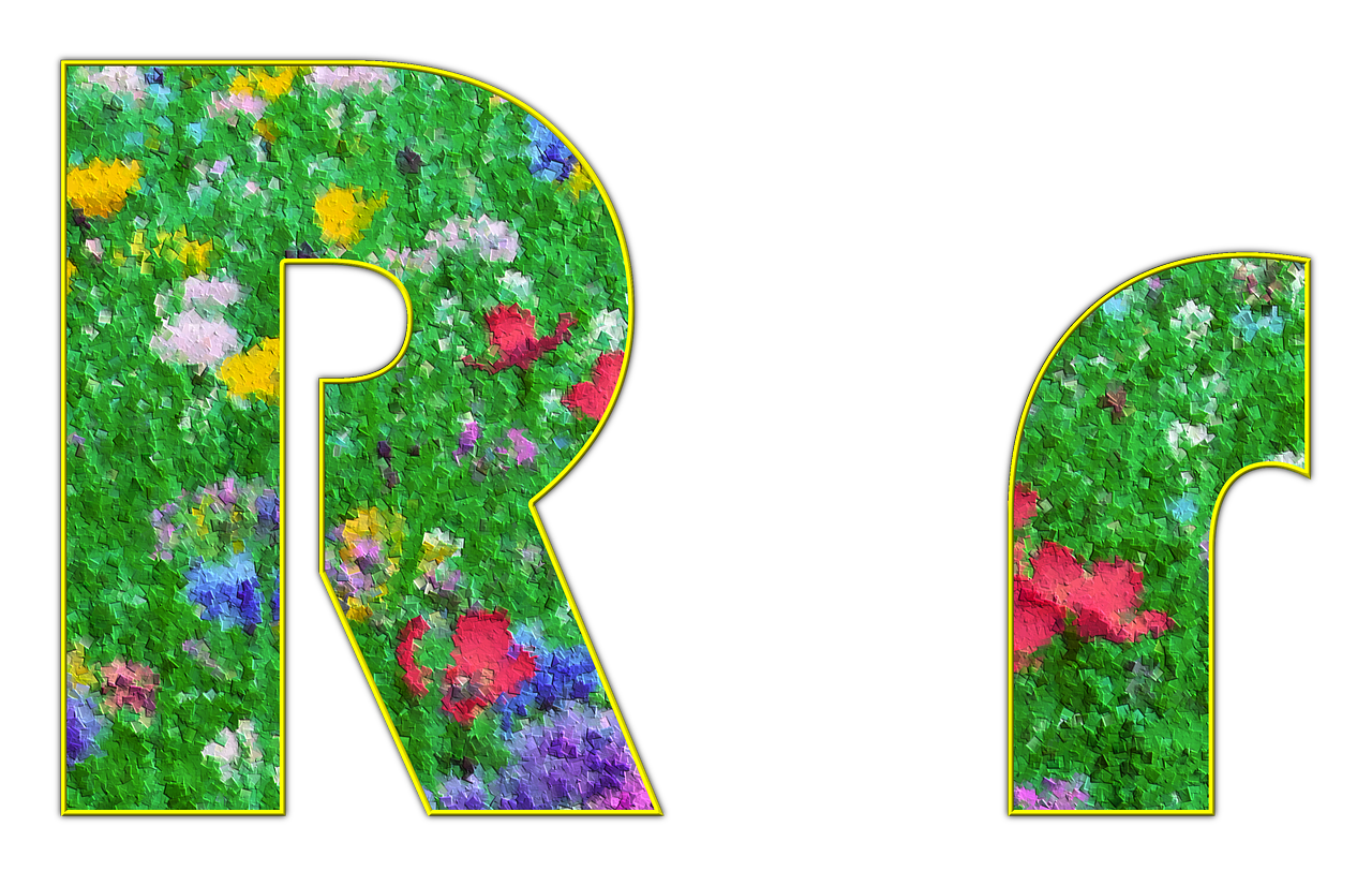 r letter alphabet free photo