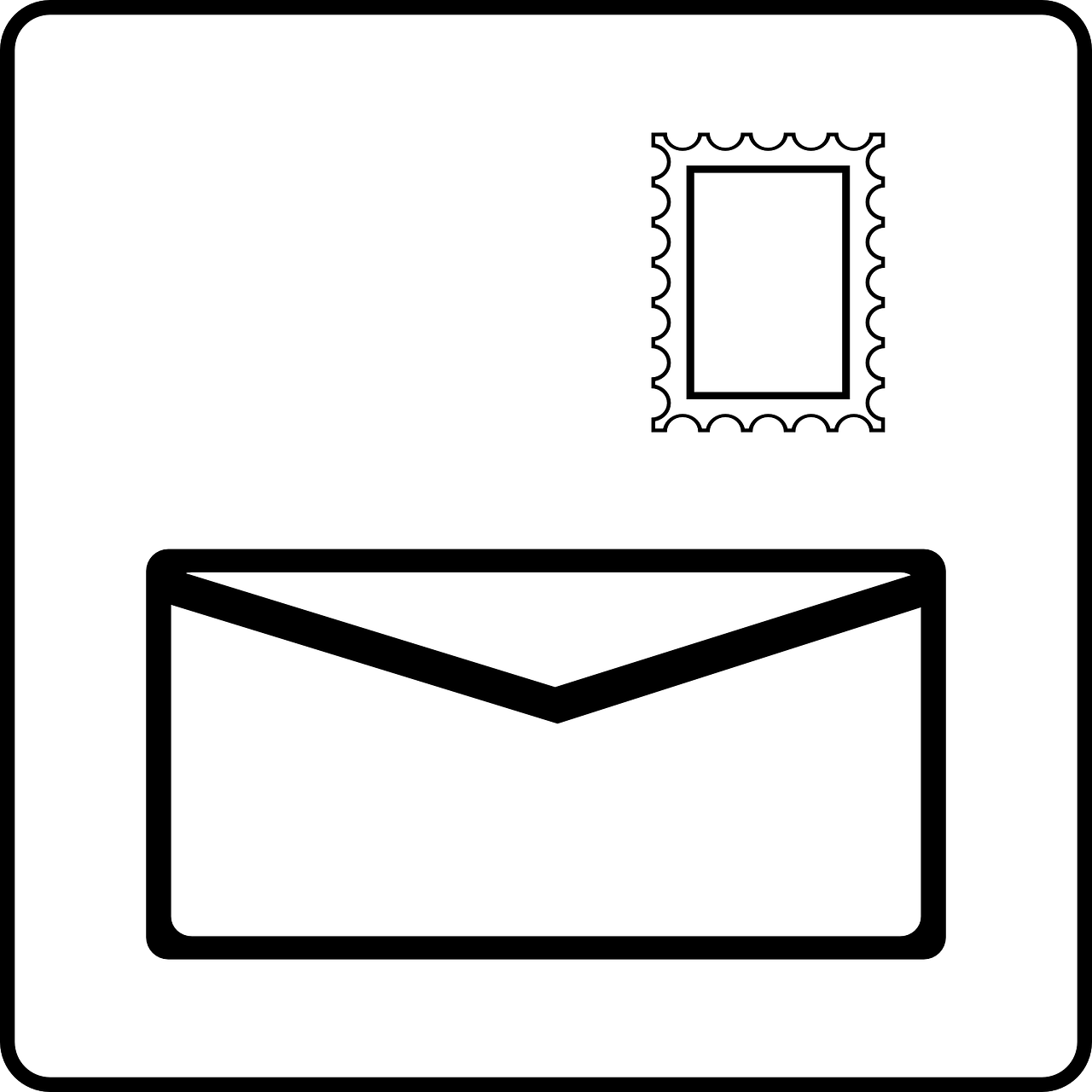 letter postal service stamp free photo