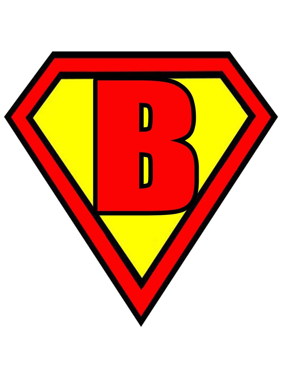 letter b superman free photo