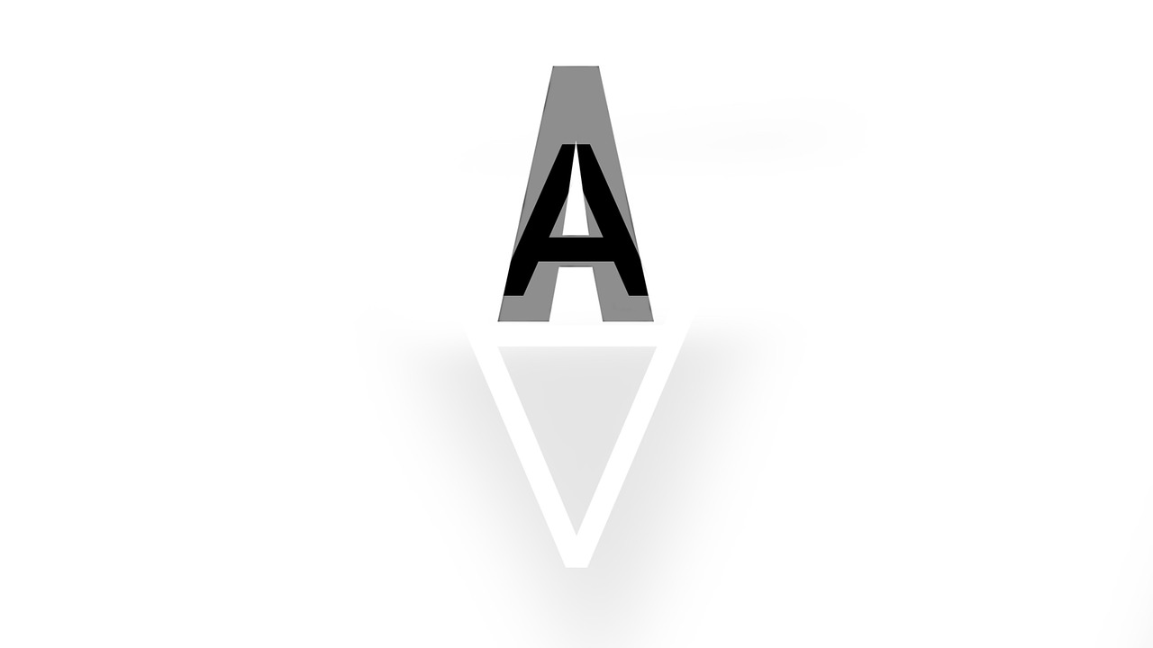 letter a logo free photo